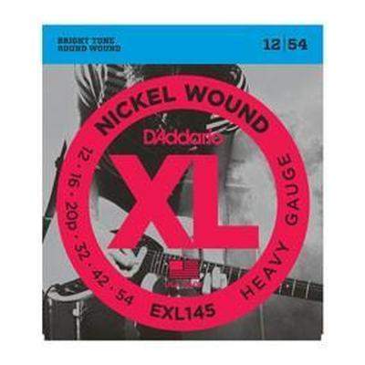 DAddario Exl145 Nickel Wound Electric Guitar Strings Heavy 12 54 With Plain Steel 3Rd-Buzz Music