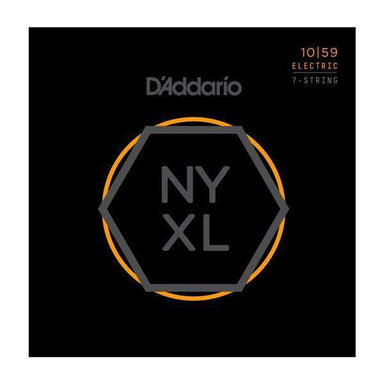 DAddario Nyxl1059 Nickel Wound 7 String Electric Guitar Strings Regular Light 10 59-Buzz Music