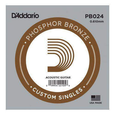 DAddario Single String .024 Phosphor Bronze-Buzz Music