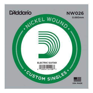 DAddario Single String .026 Nickel Wound-Buzz Music