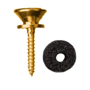 Dr Parts Guitar End Pin With Button Felt And Screw Gold-Buzz Music