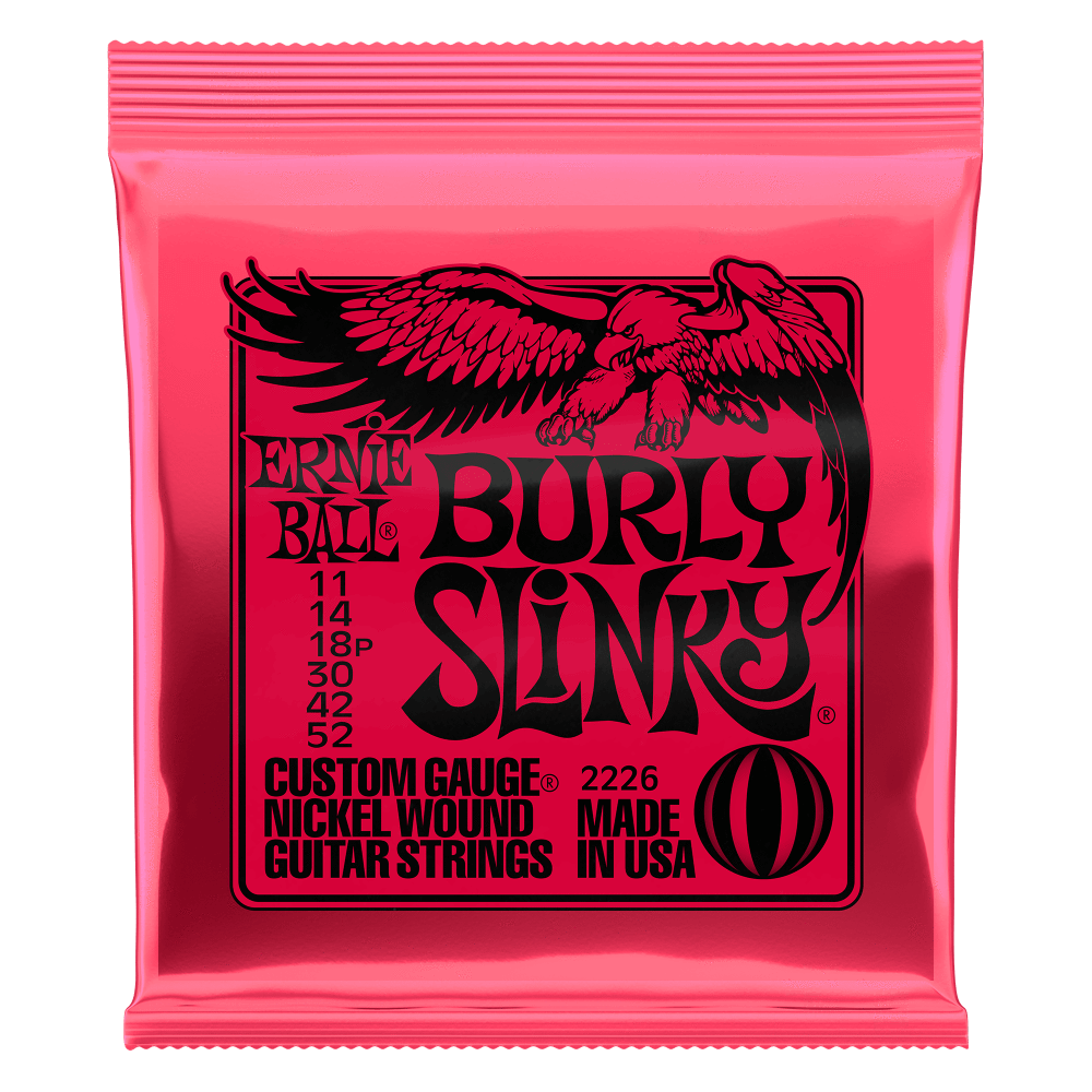 Ernie Ball Electric Guitar Strings 11 52 Burly Slinky-Buzz Music