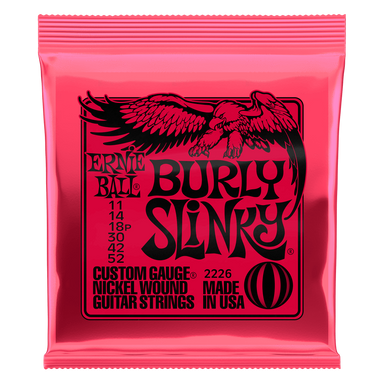 Ernie Ball Burly Slinky Nickelwound Electric Guitar Strings 11 - 52 Gauge-Buzz Music