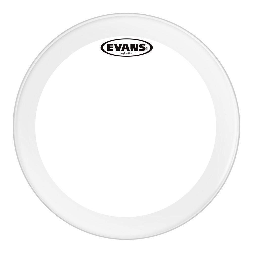 Evans Eq3 Clear Bass Drum Head 22 Inch-Buzz Music