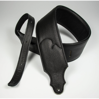 Franklin 3 Inch Premium Black Padded Glove Leather Strap-Buzz Music