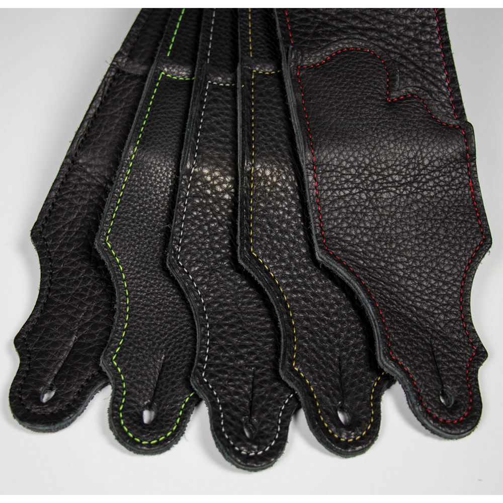 Franklin Original 2.5 Inch Black Glove Leather with Black Stitching-Buzz Music