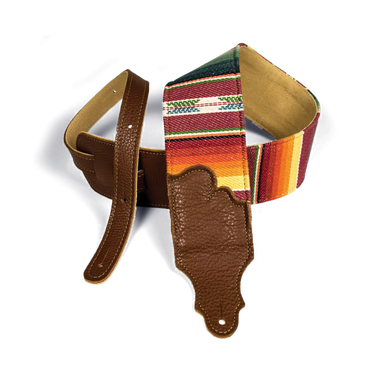 Franklin 3 Inch Saddle Blanket Strap with Caramel Glove Leather Ends-Buzz Music
