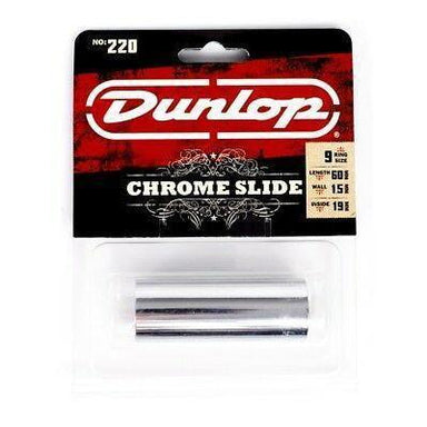 Jim Dunlop Bottleneck Slide 19 X 22 X 60Mm Chrome Reg Wall-Buzz Music