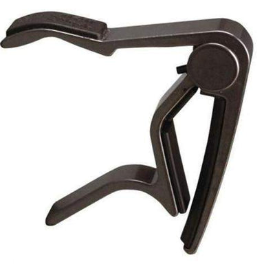 Jim Dunlop Capo Gtr Acoustic Curved Trigger Smoked Chrome-Buzz Music