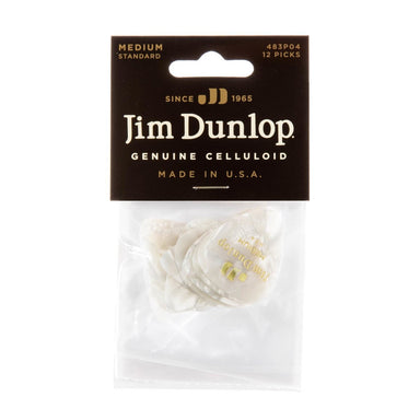 Jim Dunlop Medium Pick Player Pack Celluloid Classics 12 Pack-Buzz Music