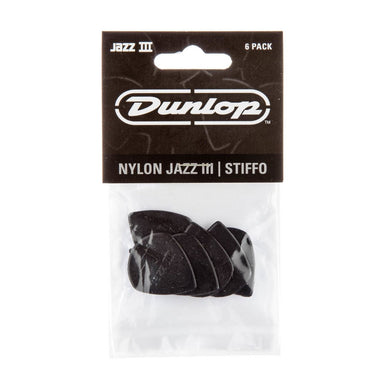 Jim Dunlop Pick Player Pack Black Stiffo Nylon 6 Pack-Buzz Music