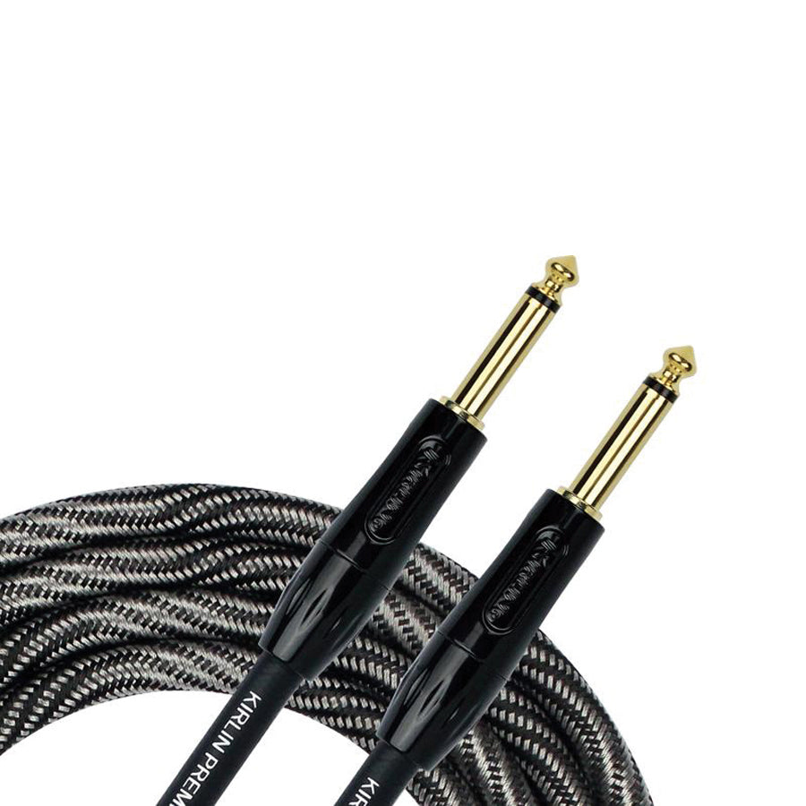 Kirlin IWB201WB 10ft Premium Plus Wave Black Instrument Cable-Buzz Music