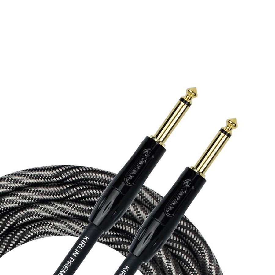 Kirlin IWB201WB 20ft Premium Plus Wave Black Instrument Cable — Buzz Music