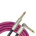 Kirlin IWB202WPP 10ft Premium Plus Wave Pink Instrument Cable RA to Straight-Buzz Music