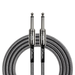 Kirlin IWCC201BK 20ft Black Entry Woven Instrument Cable with Chrome Ends-Buzz Music