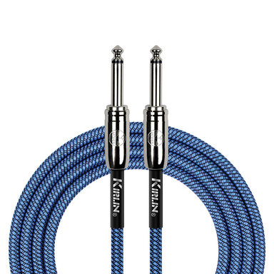Kirlin IWC201BL 10ft Blue Entry Woven Instrument Cable-Buzz Music