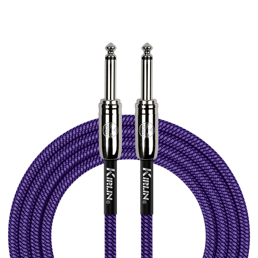 Kirlin IWC201PU 10ft Purple Entry Woven Instrument Cable-Buzz Music