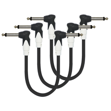 Kirlin KLG3203-3 Patch Cable 3 Inch Moulded Plugs 3 Pack-Buzz Music