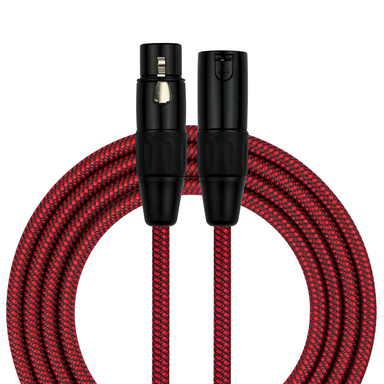 Kirlin Entry Woven Red 20ft XLR - XLR Cable-Buzz Music