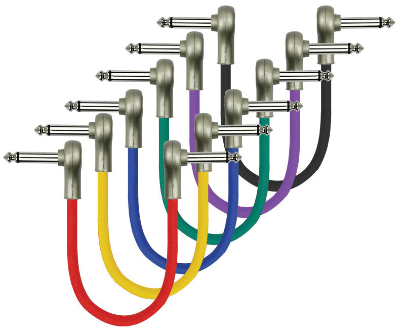 Kirlin PAN6243-1 Patch Cables Multi colour 1Ft 6 pack-Buzz Music