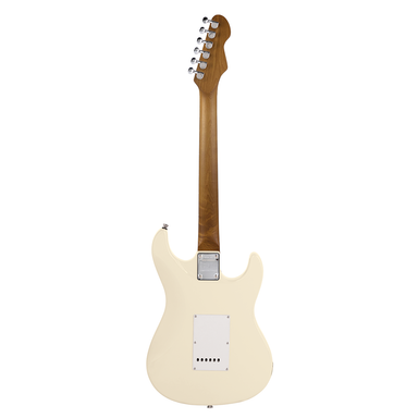 Sceptre Ventana Standard Double Cutaway Olympic White SSS with Indian Laurel Board by Levinson Left Handed-Buzz Music