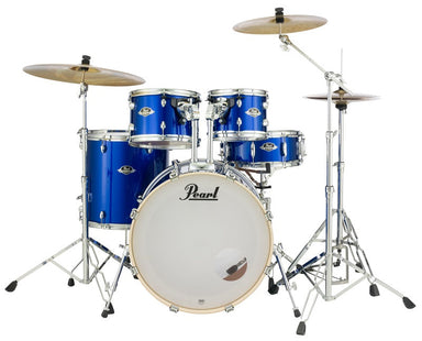 Pearl Export Plus Drum Kit 22 Inch Fusion Plus Package High Voltage Blue With Zildjian Cymbals-Buzz Music
