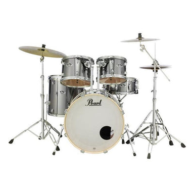 Pearl Export Plus Drum Kit 22 Inch Fusion Plus Package Smokey Chrome With Zildjian Cymbals-Buzz Music