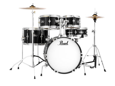 Pearl Roadshow Junior 5 Piece Drum Kit With Hardware & Cymbals Jet Black-Buzz Music