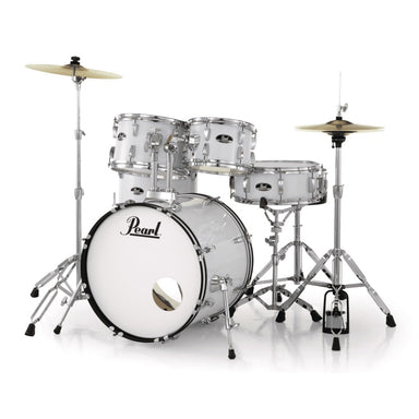 Pearl Roadshow Junior 5 Piece Drum Kit With Hardware & Cymbals Pure White-Buzz Music