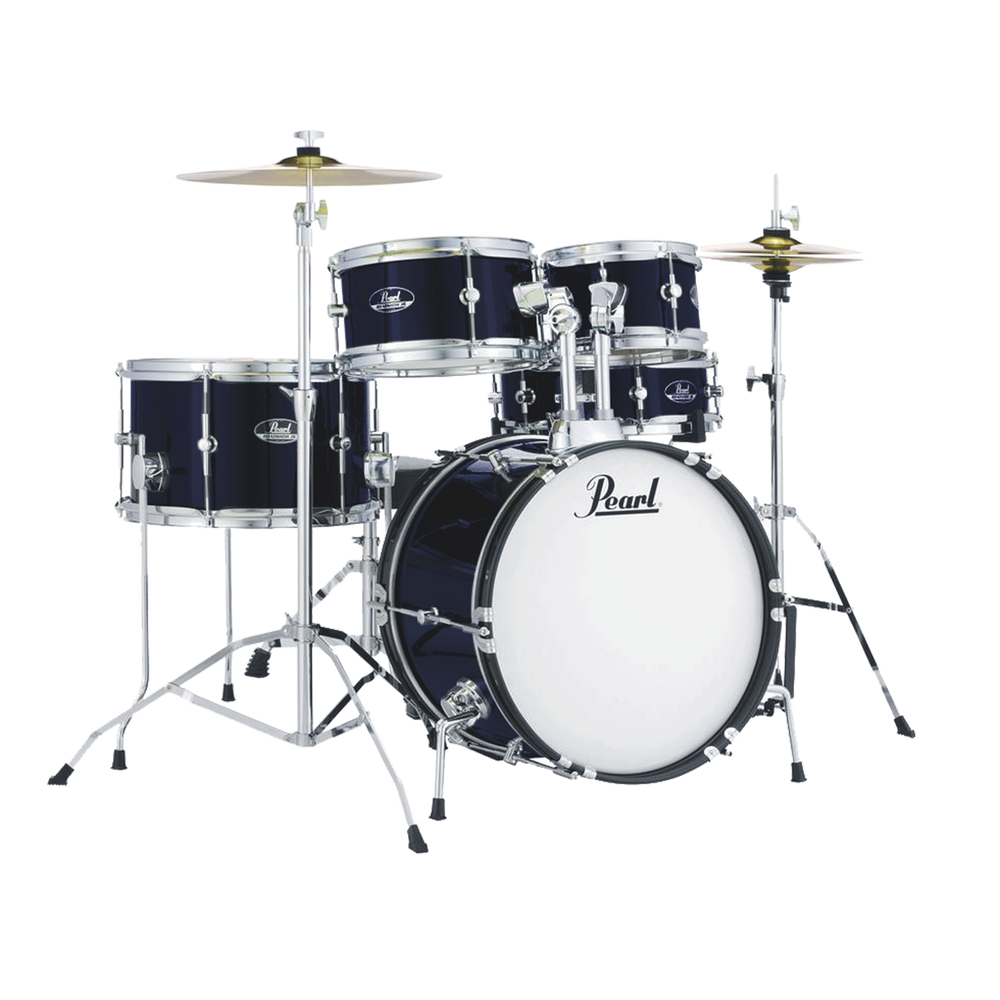 Pearl Roadshow Junior Pack With Hardware, Stool & Cymbals - Royal Blue Metallic-Buzz Music