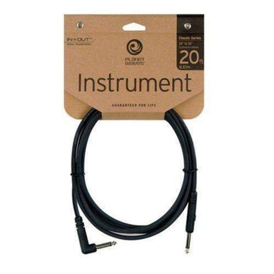 Planet Waves Classic Series Instrument Cable Right Angle Plug 20 Feet-Buzz Music