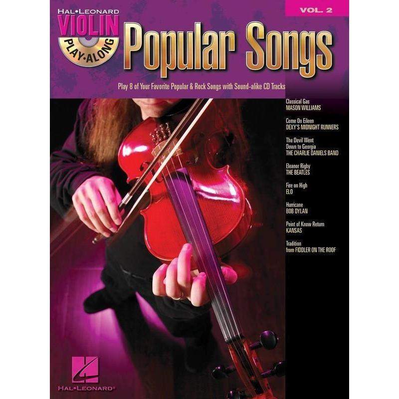 Popular Songs Violin Play Along Book with CD V2-Buzz Music