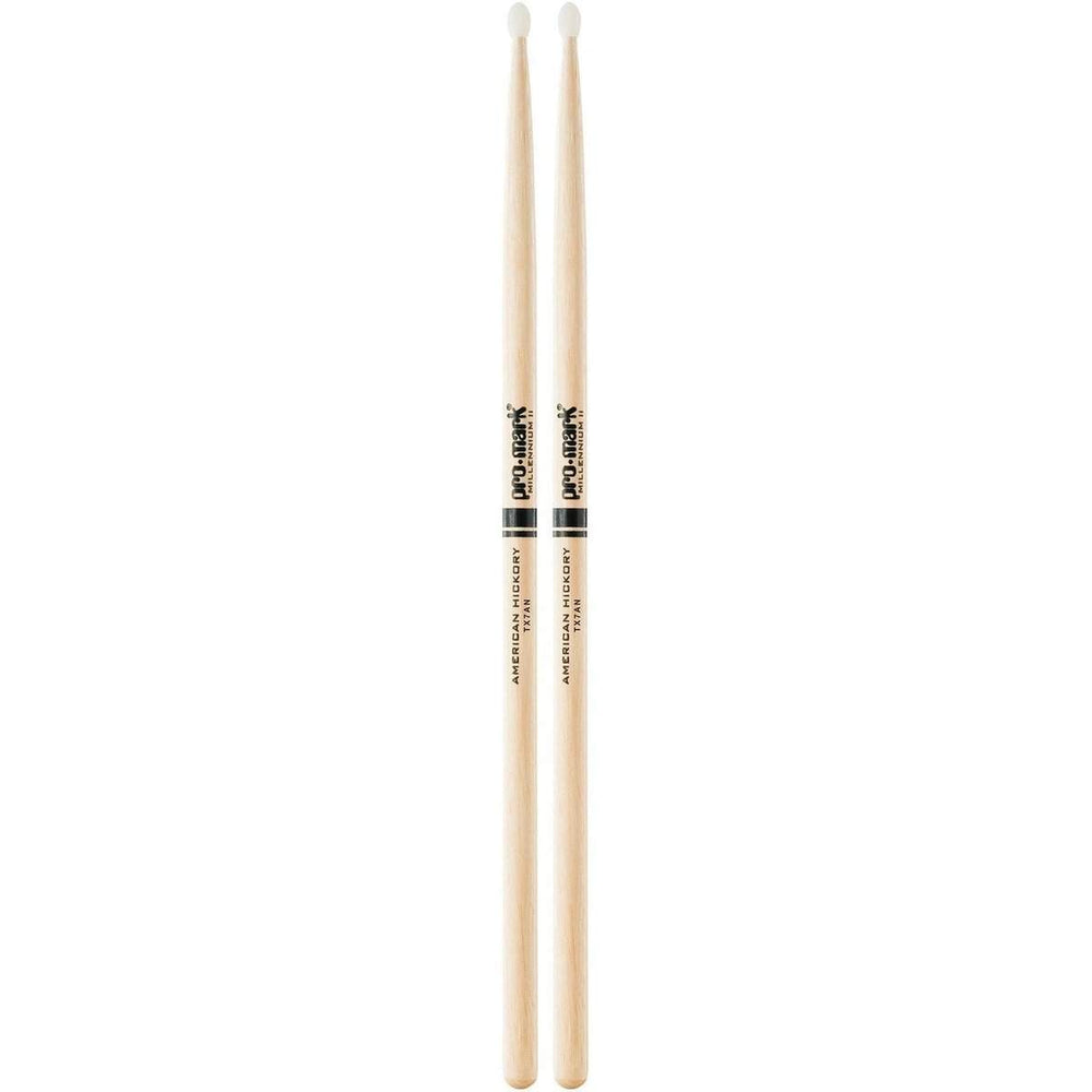 Promark Hickory 7A Nylon Tip Drumstick-Buzz Music