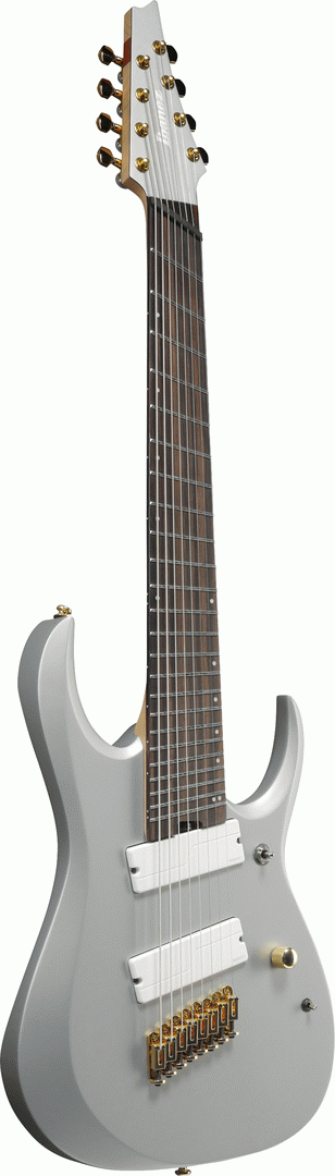 Ibanez RGDMS8 Classic Silver Matte 8 String Electric Guitar-Buzz Music
