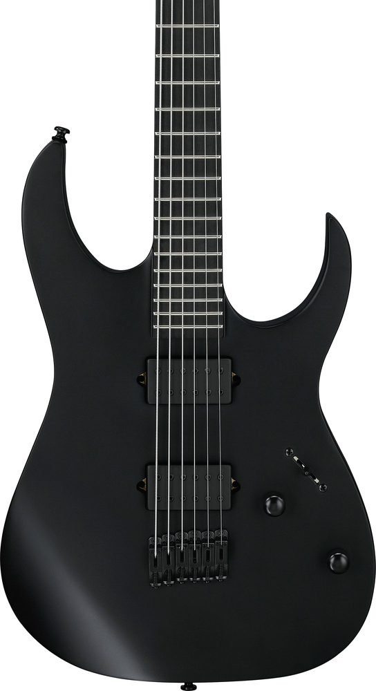 Ibanez RGRTBB21 Black Flat Electric Baritone Guitar-Buzz Music