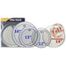 Remo Pinstripe Clear Pinstripe Clear Rock Propack with 14 Inch Ctd Ambas-Buzz Music
