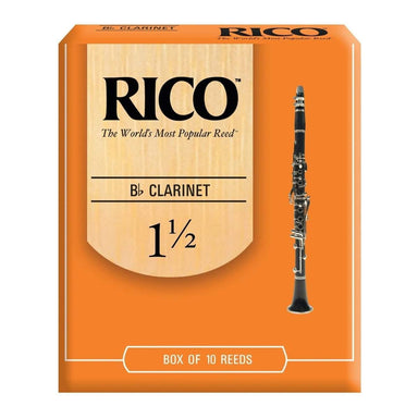 Rico Bb Clarinet Reeds Strength 1.5 10 Pack-Buzz Music