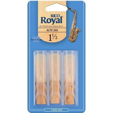 Rico Royal Alto Sax Reeds Strength 1.5 3 Pack-Buzz Music
