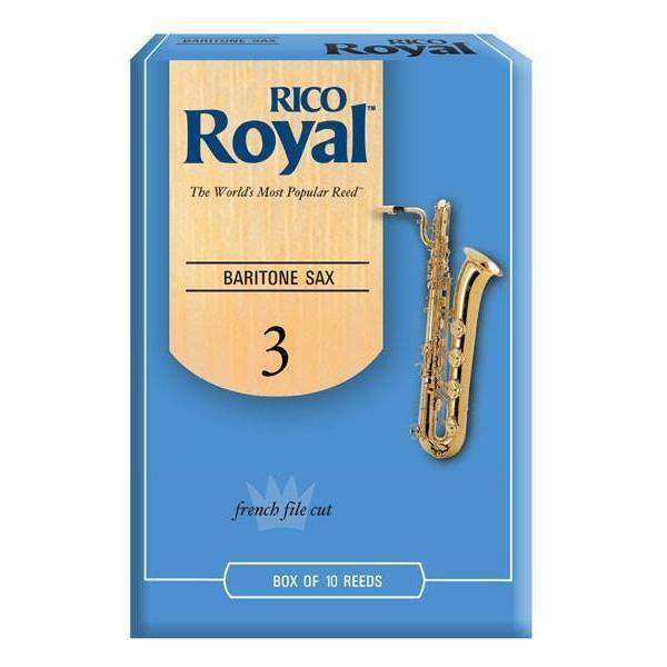 Rico Royal Baritone Sax Reeds Strength 3.0 10 Pack-Buzz Music