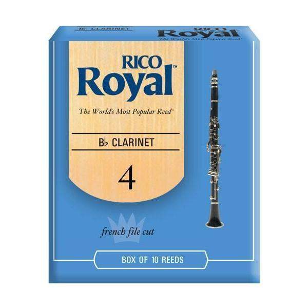 Rico Royal Bb Clarinet Reeds Strength 4.0 10 Pack-Buzz Music