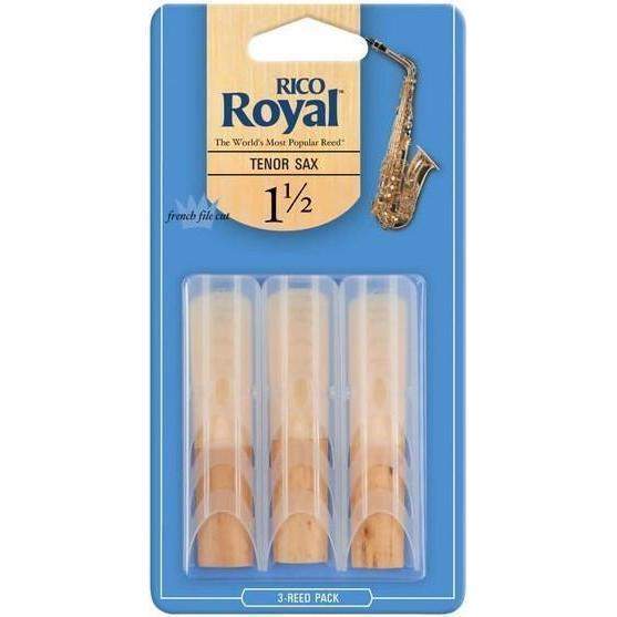 Rico Royal Tenor Sax Reeds Strength 1.5 3 Pack-Buzz Music