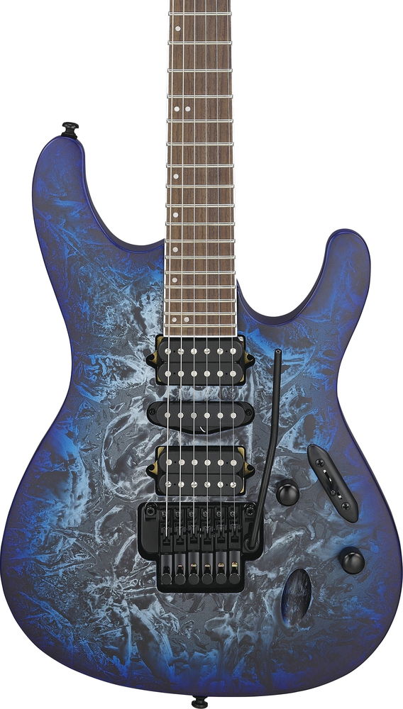 Ibanez S770CZM Electric Guitar Cosmic Blue Frozen Matte-Buzz Music