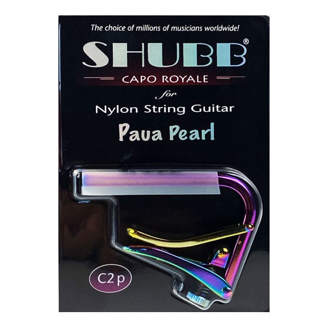 Shubb C2 Royale Nylon String Guitar Capo in Paua Pearl Finish-Buzz Music