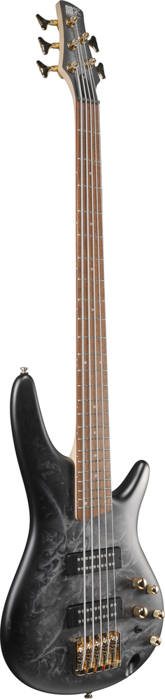 Ibanez SR305EDXBZM 5 String Electric Bass Guitar Black Ice Frozen Matte-Buzz Music
