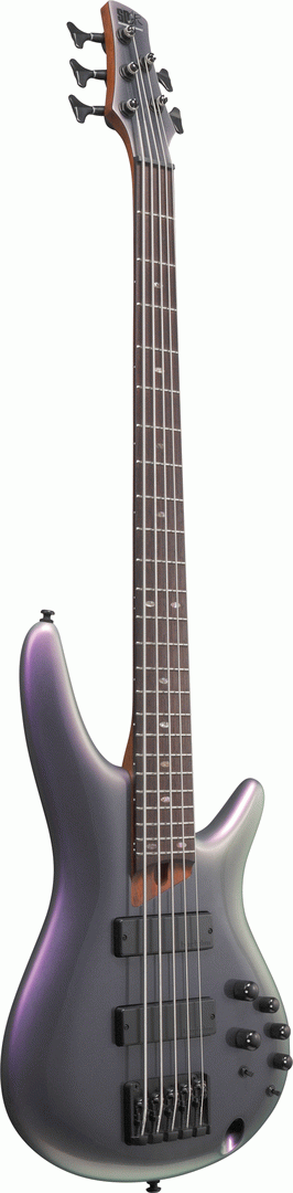 Ibanez SR505E Black Aurora Burst 5 String Electric Bass-Buzz Music