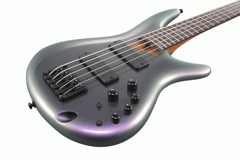 Ibanez SR505E Black Aurora Burst 5 String Electric Bass-Buzz Music