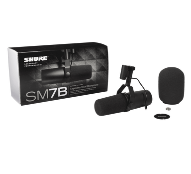 Shure Sm7B Mic Dynamic Lo Z Broadcast Cardioid-Buzz Music