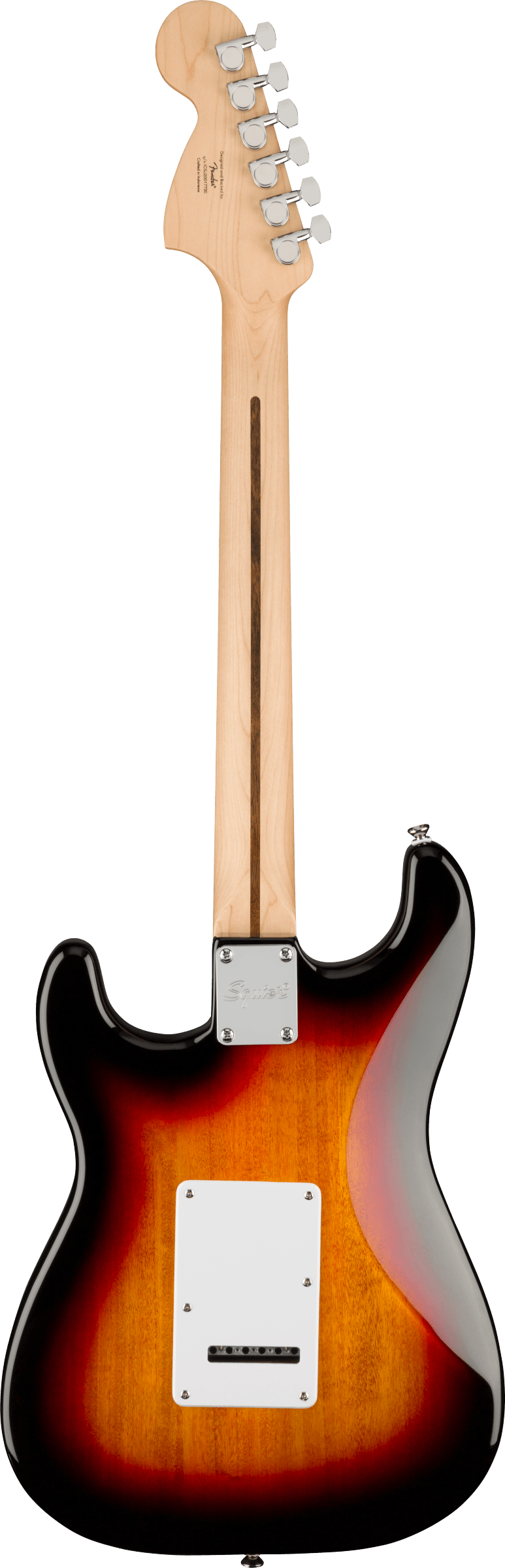 Squier Affinity Series Stratocaster Laurel Fingerboard White Pickguard 3 Color Sunburst-Buzz Music