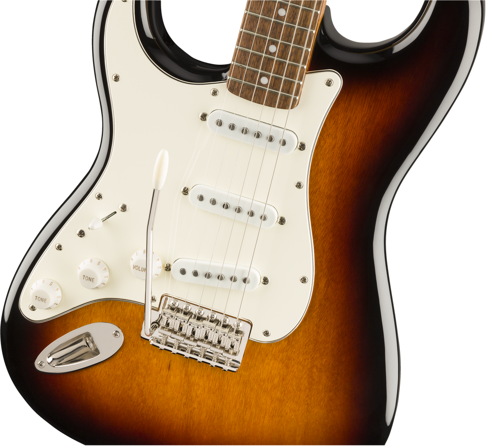 Squier Classic Vibe 60S Stratocaster Left Handed Laurel Fingerboard 3 Color Sunburst-Buzz Music