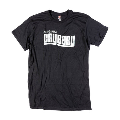 T Shirt Black Vintage Crybaby Logo Medium-Buzz Music